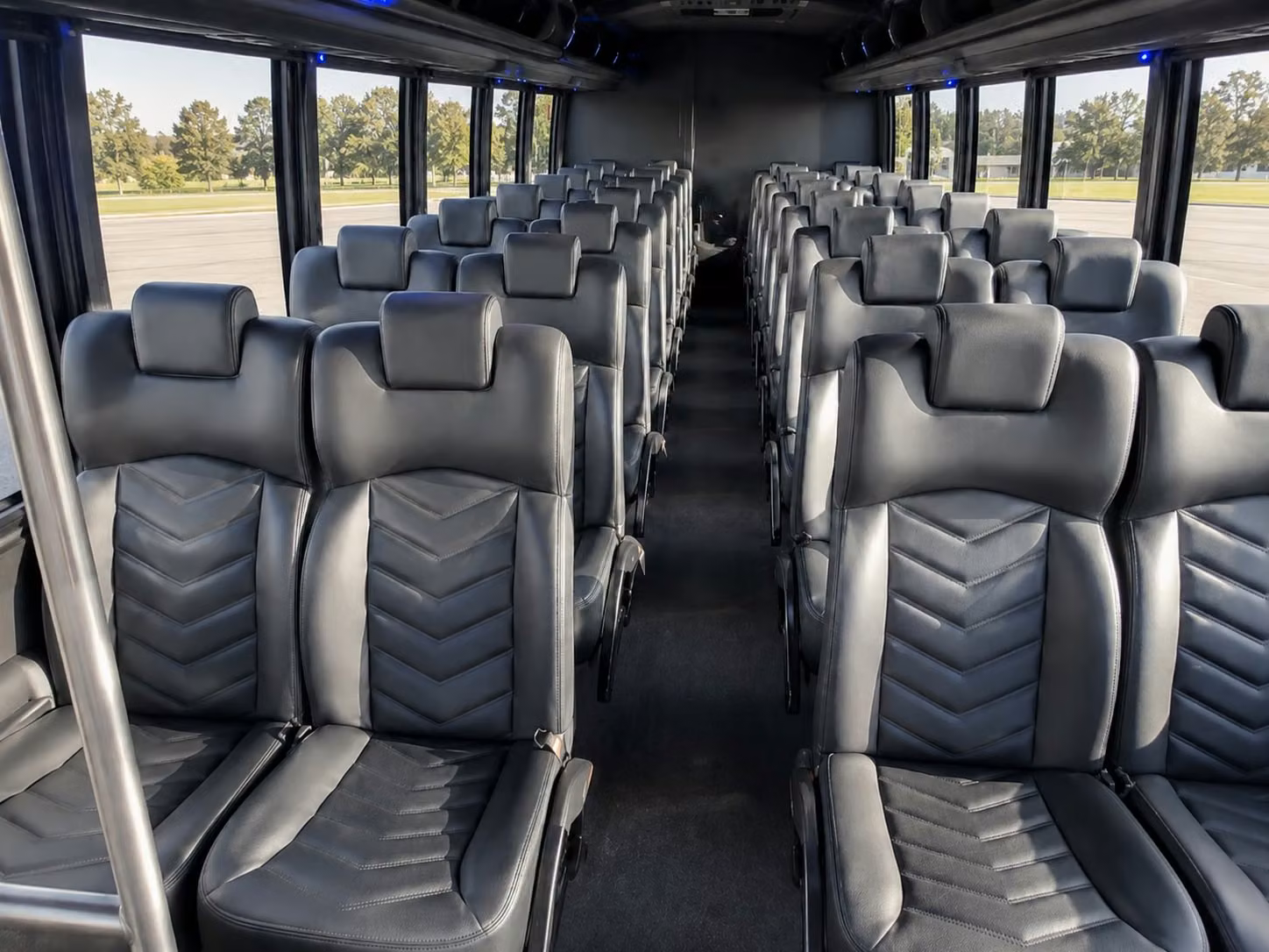 15 passenger minibus interior