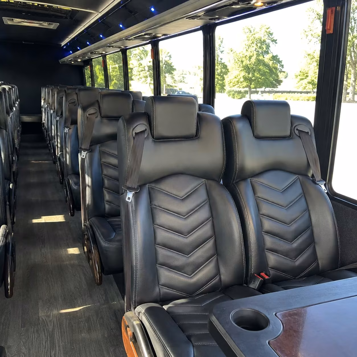 25 passenger minibus inside