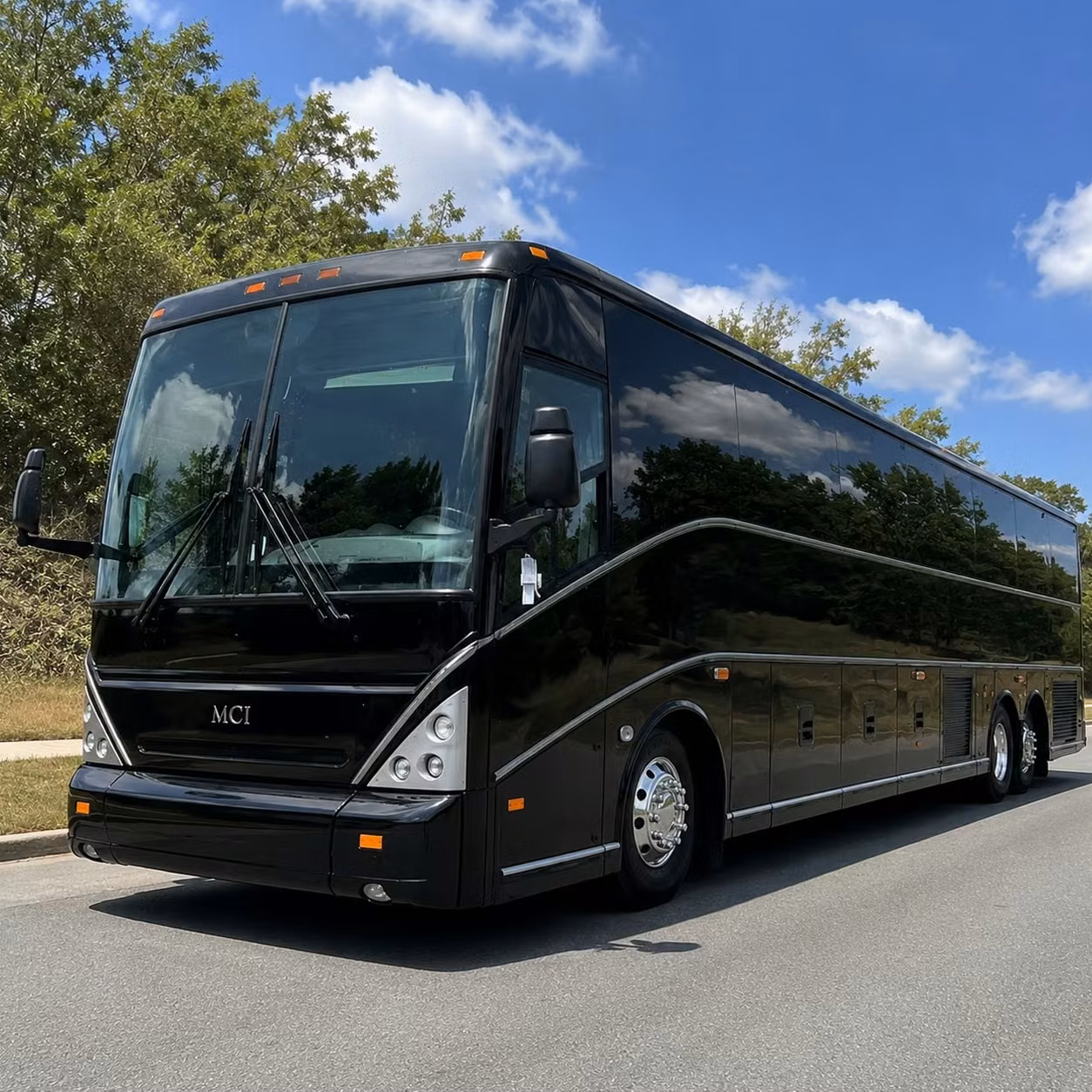 charlotte 56 passenger charter bus rental