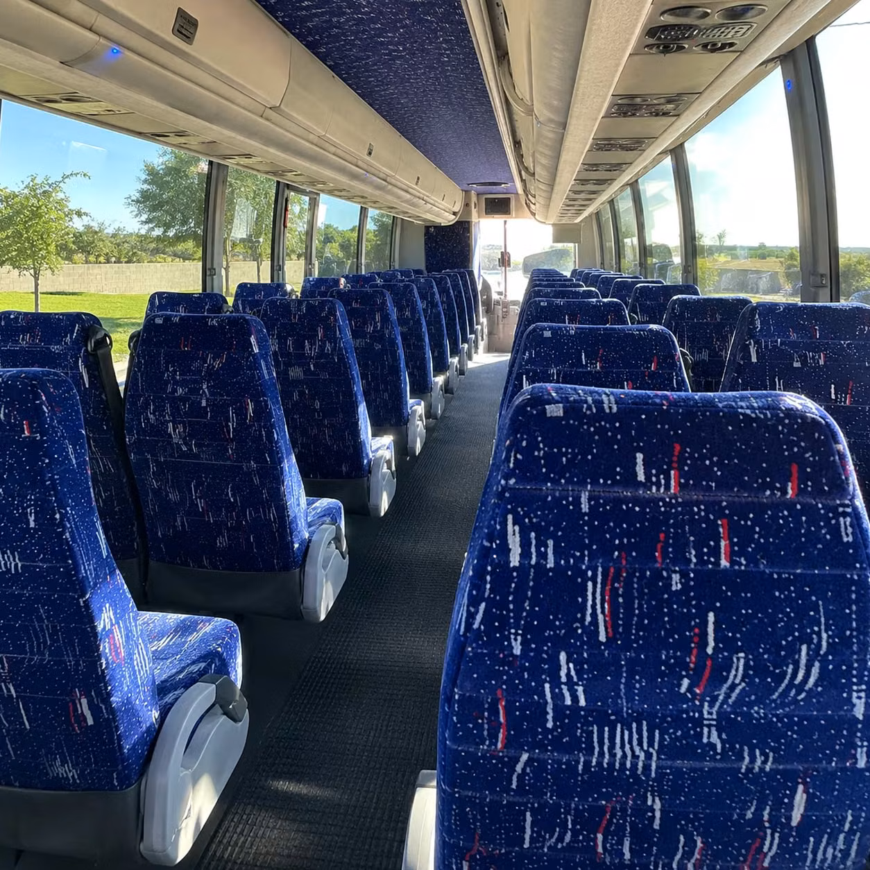 charlotte charter bus interior