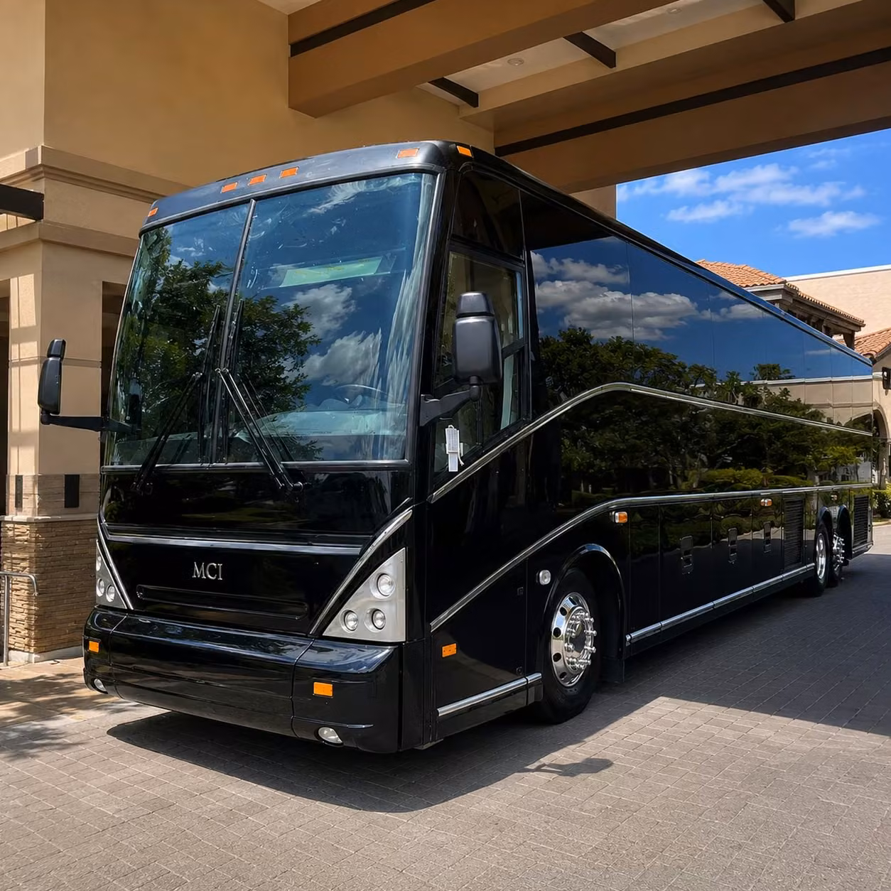 charlotte wedding guest shuttle bus rentals